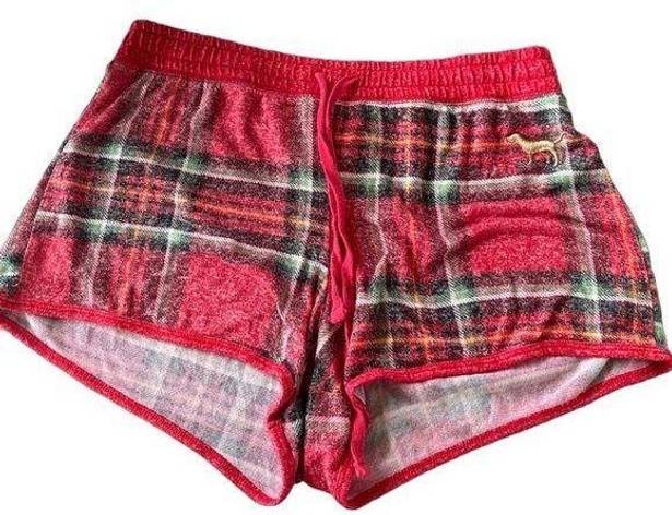 PINK - Victoria's Secret Victoria's Secret PINK Sleepwear Shorts Red Plaid Size Small