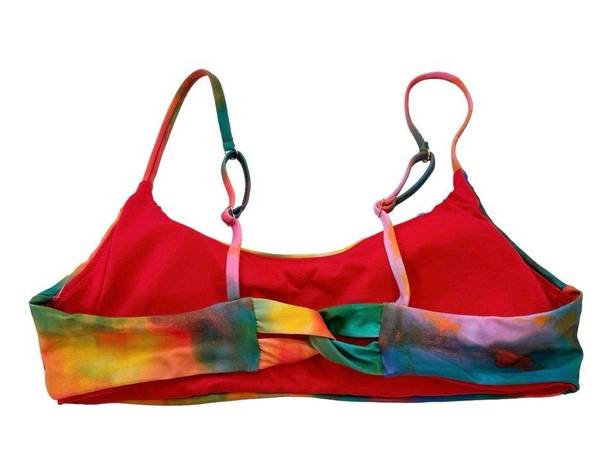 Raisin's  Juniors' Tie Dye Twist Back Padded Selah Bikini Top Size XL NWT