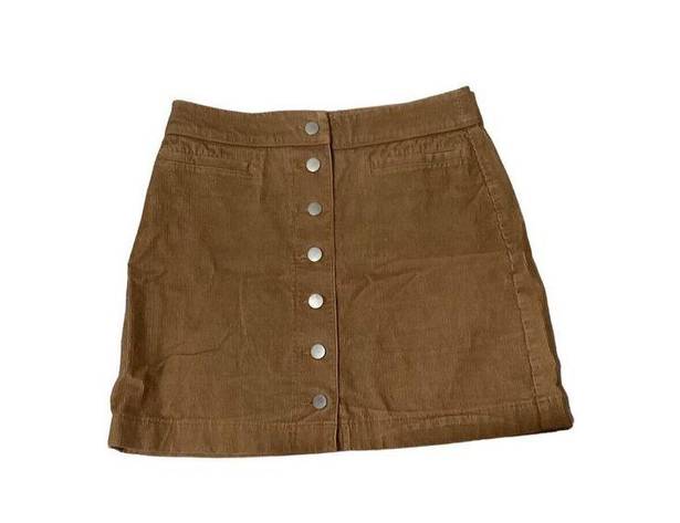 Wilfred Free  Button Front Karmen Corduroy Mini Skirt