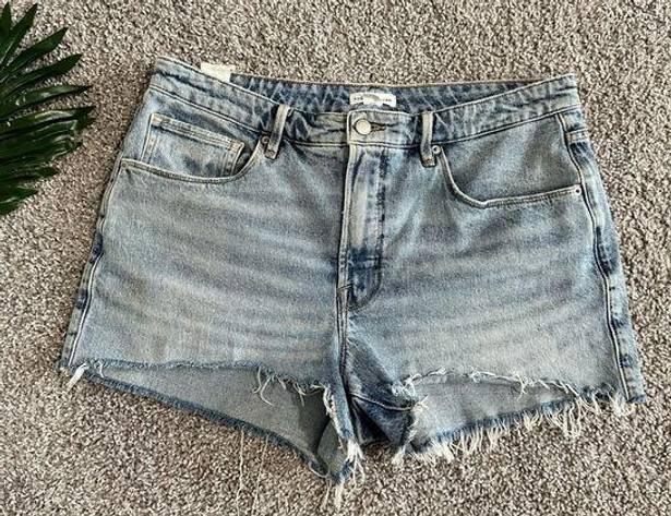 Good American Distressed Denim Shorts