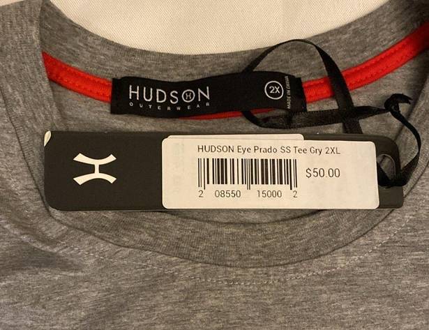 Hudson  Outerwear Eye Prado Short Sleeve Tee Gray Women Size 2XL