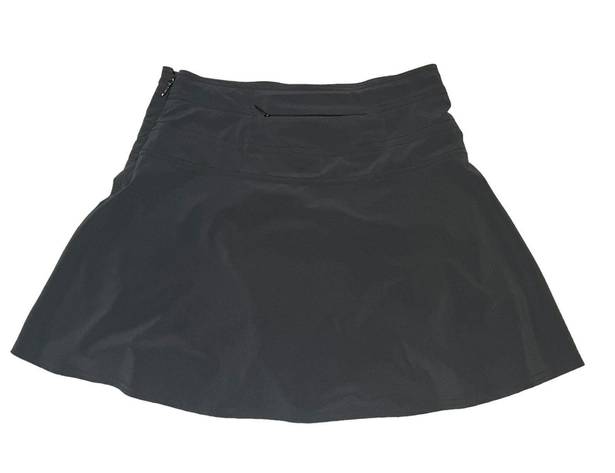 Athleta Everyday Tennis Skort Black Stretch Casual Active Skirt Golf Lined Sz 8
