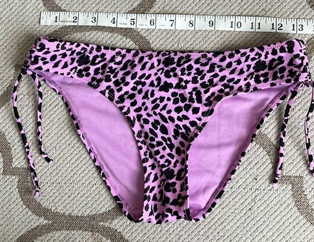 Cabana Del Sol  purple black cheetah print bikini