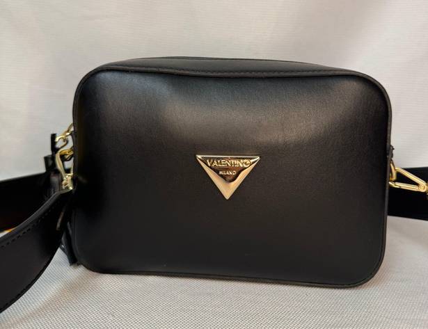 Mario Valentino Valentino By  Babete Tassel Black Leather Shoulder Bag NWT