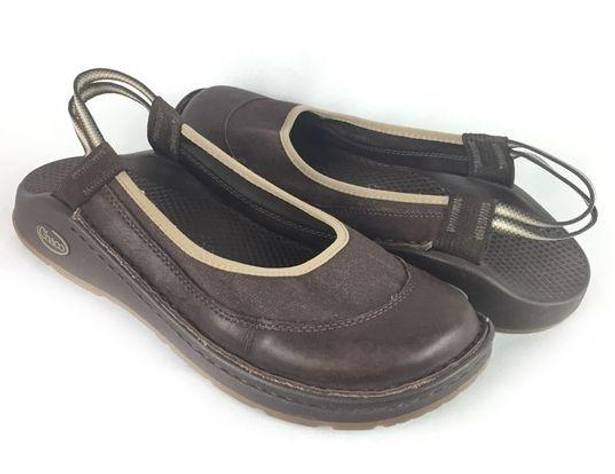 Chacos CHACO | slingback shoes leather canvas 9.5