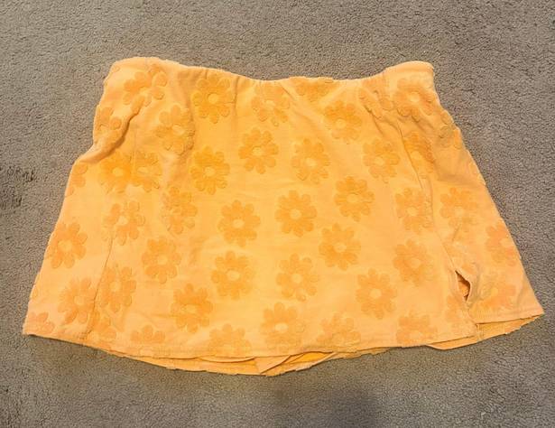 American Eagle Orange Flower skirt