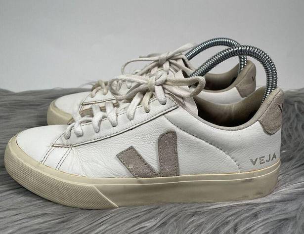 VEJA  Womens T2 White Leather Lace Up Sneakers US Size 8/EUR 39