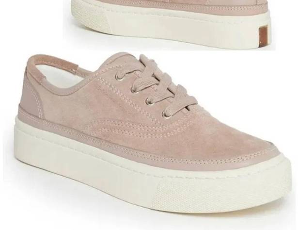 ALLSAINTS Bella Suede Leather Low Top Platform Sneakers