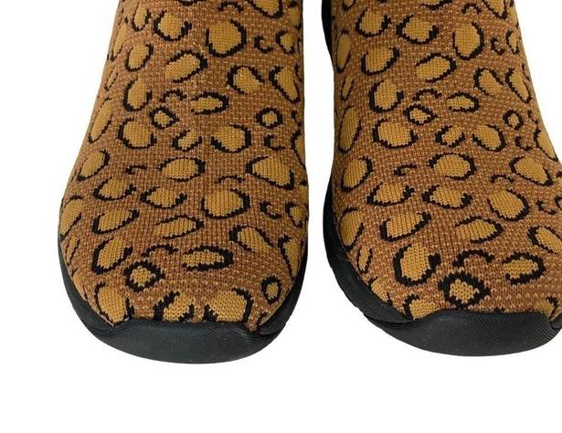 Alegria Traq by  Qirkie Knit Sneaker Leopard Fabric 36 US 6