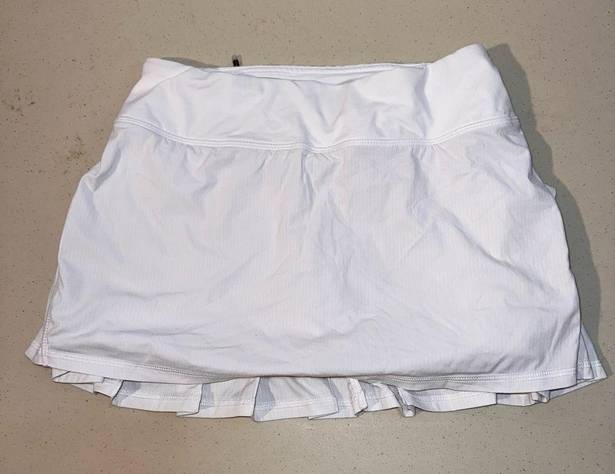 Lululemon  High Rise Pleated Tennis Skirt Size 2 White Color