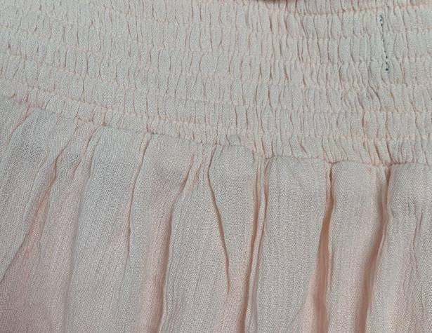 Torrid  size 1 pink shorts rayon chiffon lined lightweight casual pull on peach