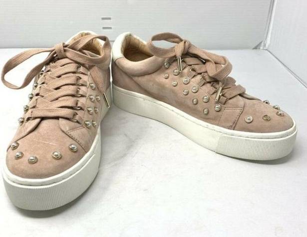 Joie  Pink Handan Pearl Embellished Sneakers