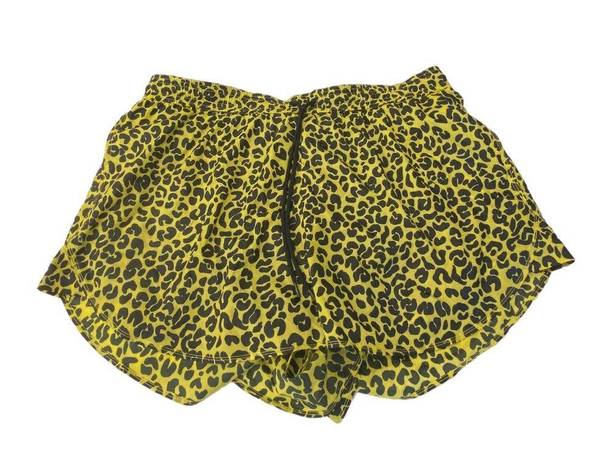 Good American  Sun beam leopard print athletic shorts Size 4 (XL Extra large)