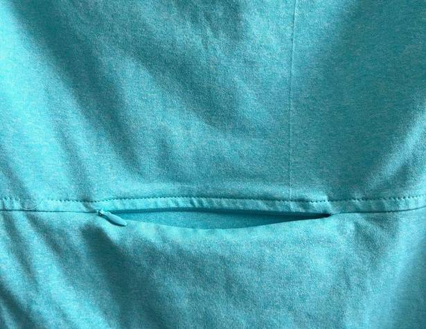 PINK - Victoria's Secret  Teal & Gray Quarter Zip