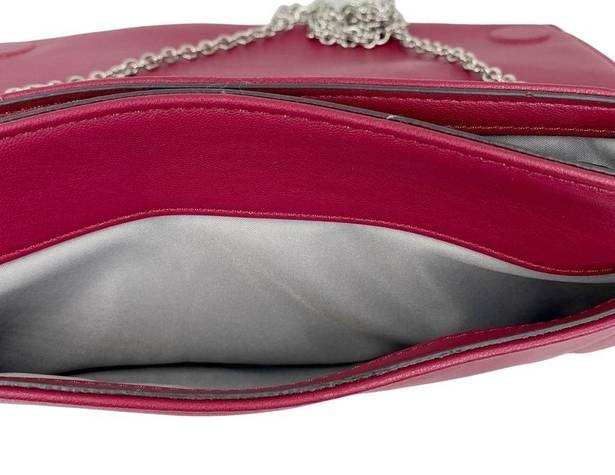 INC  Bowah Clutch Handbag Fuchsia Chain Bow Y2K New