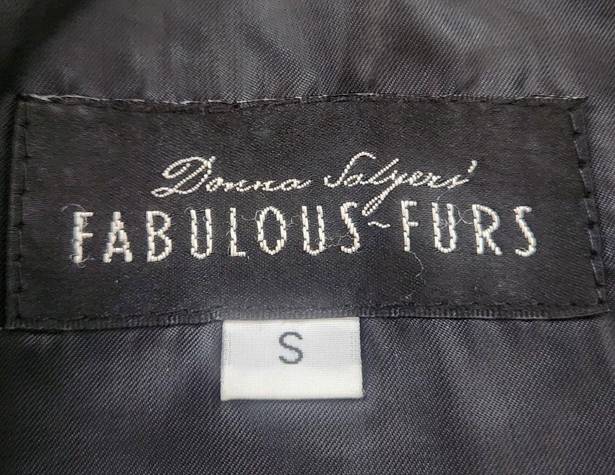 Donna Salter's Fabulous Furs Hooded Leopard Print Faux Fur Jacket Size Small