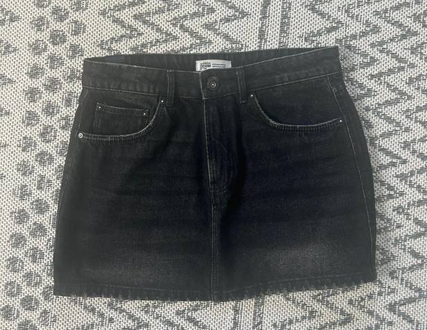 ZARA Black Denim Skirt