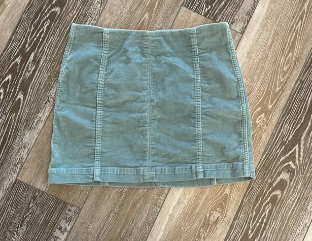 Wild Fable Sz 12 Fantastic Teal Corduroy Skirt