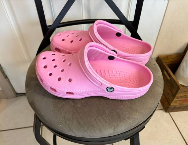 Crocs M8,W10 Pink  Classic Clogs