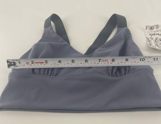 Free People Blue Solid Sport Bra