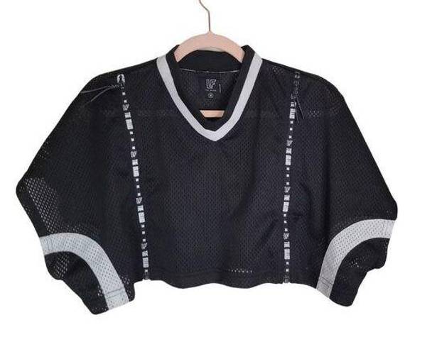 LF  The Brand Black Mesh Jersey Crop Top Size Medium