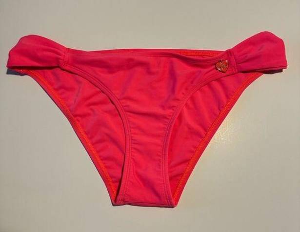 Body Glove  Smoothies Large Neon coral Pink Diva Swimsuit Bikini Bottom