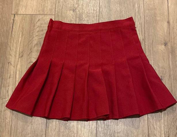 Red Cheer Skirt M Size M