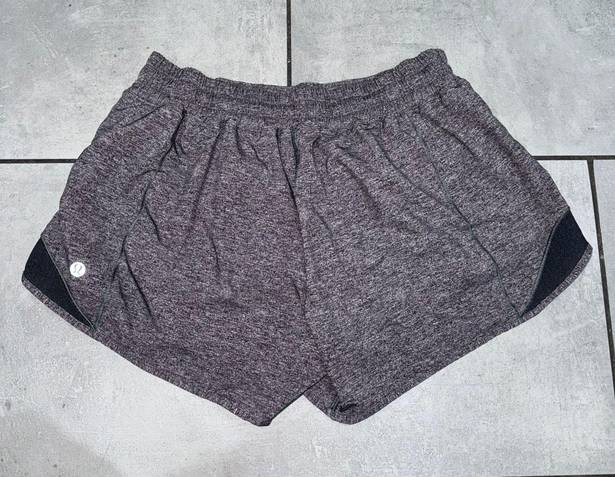 Lululemon EUC  Hottie Hot Shorts Grey 4” - Size 8 Tall