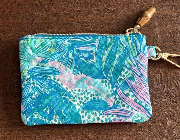 Lilly Pulitzer  Zip Wallet Holiday In The Sun Botanical Green NWOT