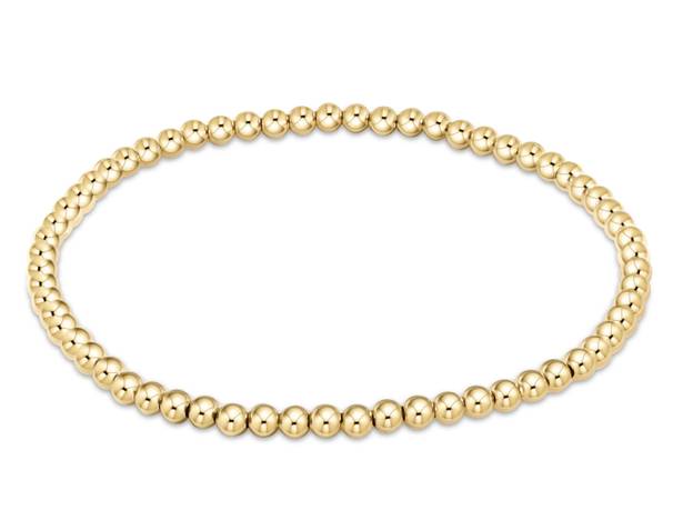 ENewton classic gold 3mm bead bracelet