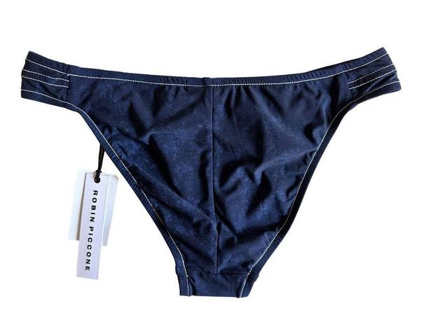 Robin Piccone  Valeria indigo low rise bikini bottoms size Small NEW