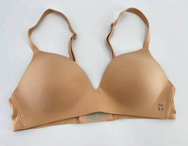 Second Skin Tommy John  Lightly Lined Wireless Bra Sz 32C Beige