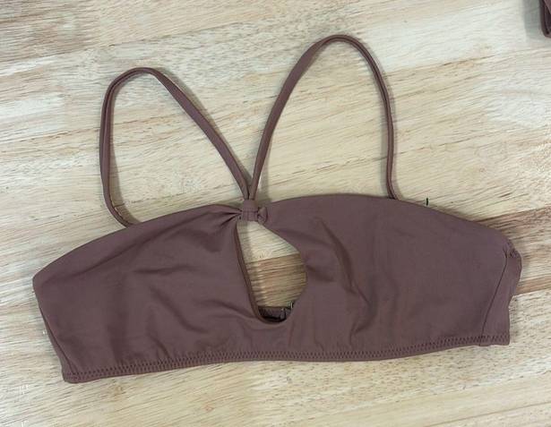 PacSun Bikini Top and Bottom Brown String Tie Size XS/S