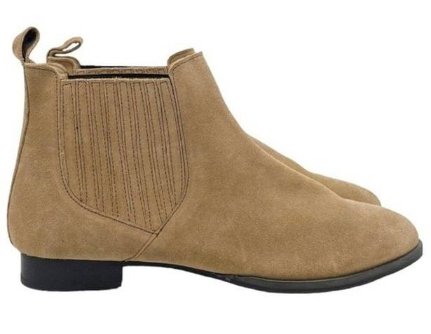 Jack Rogers  Pippa Suede Chelsea Boot Oak Leather Pull-On Bootie Women’s Size 9