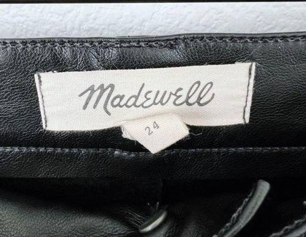 Madewell Faux Leather Jeans