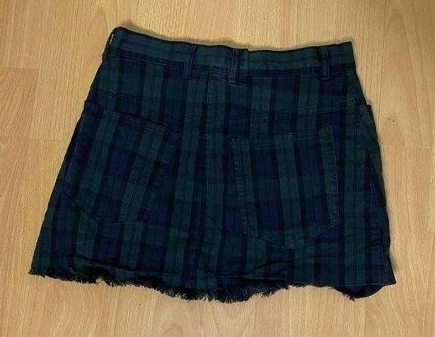 Brandy Melville  Green/navy School girl skirt
