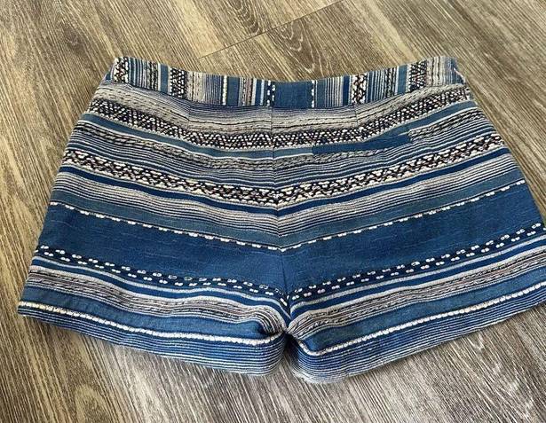 Joie  Merci ethnic multi stripe blue shorts