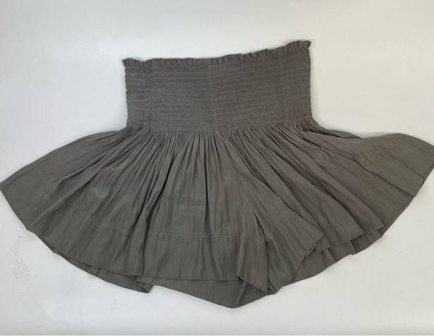 Koch  Erica Shorts Skirt Skort Size XS Charcoal Gray High Waisted