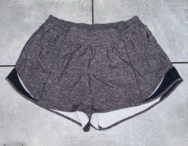 Lululemon EUC  Hottie Hot Shorts Grey 4” - Size 8 Tall