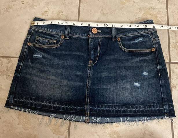 Aeropostale  Distressed Denim Mini Skirt