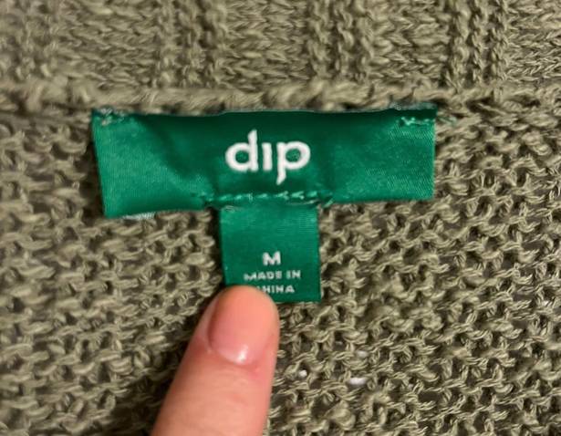 Dip Green Button up Sweater Size M