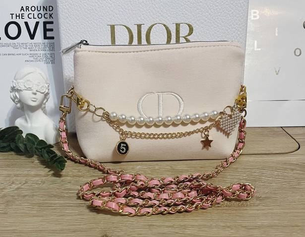 Dior Makeup Cosmetic Case Purse Pouch Shoulder Bag