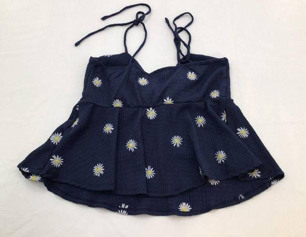 Daisy Bloomfield Womens Size Medium Navy  V-Neck Tank Top