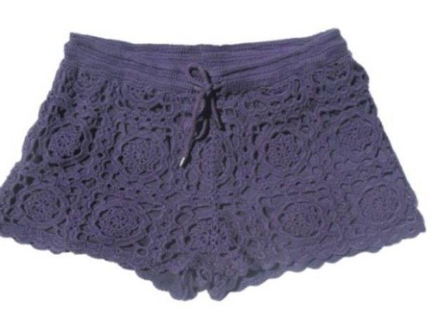 Joie NWT  Blue Crochet Shorts