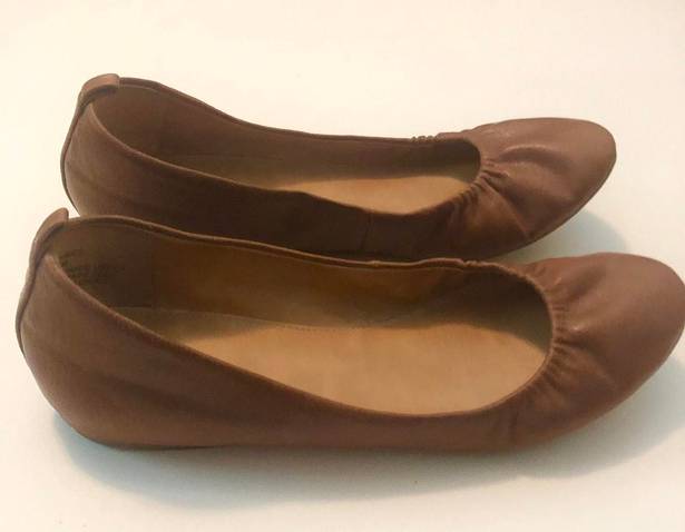 Style & Co Vinniee Cognac Almond Toe Ballet Flats