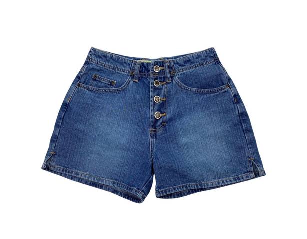 ZENA Vintage Denim Button-Fly Shorts