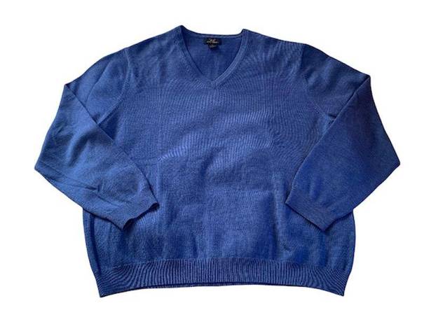 Brooks Brothers 346 Blue Sweater V Neck