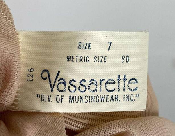 Vassarette Vintage  Beige Lace Hem Full Length Slip Pants Size 7/8