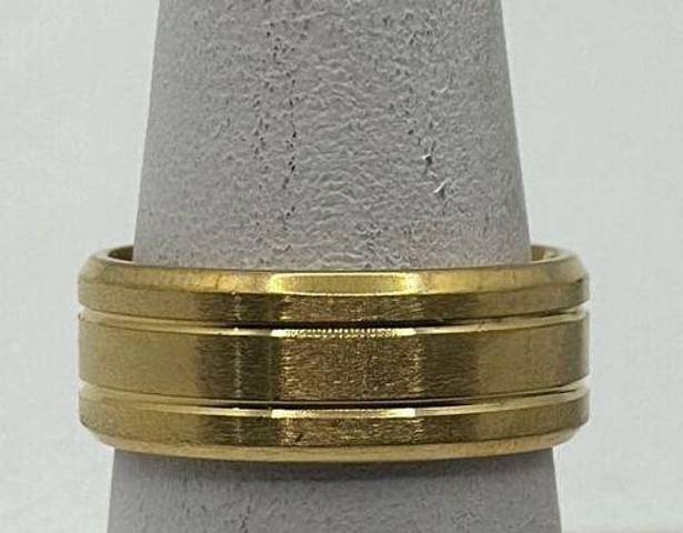 Edge Brand New!! Size 5 1/2 Titanium plated beveled  band/ring