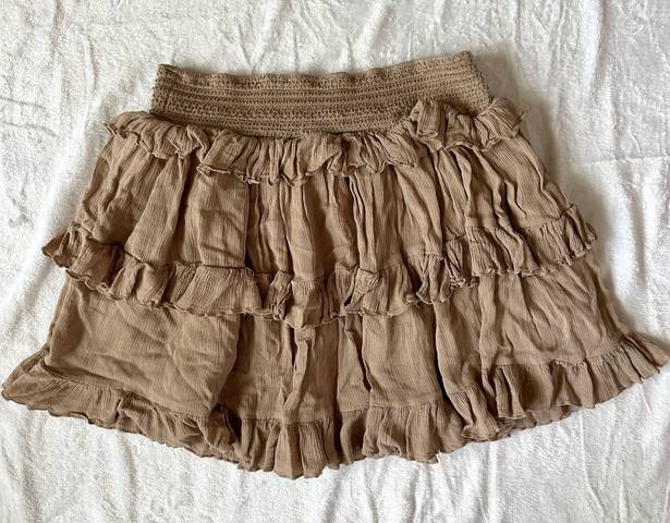 Ruffle Layered Mini Skirt Size L